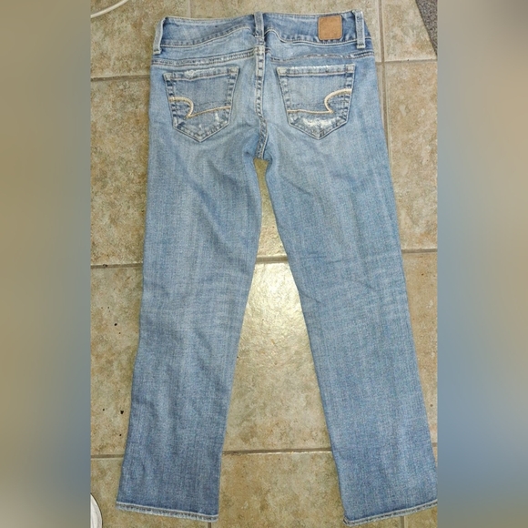 🍃 3 for 36 - American Eagle Stretchy Jean Capris - Size 00 - Picture 3 of 7